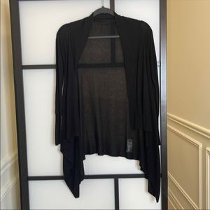 Black plain cardigan